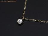 LZLN13600 : K10YG ダイヤ 約 0.10ct 1粒ダイヤデザインネックレス【中古】の詳細はこちらから