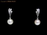 LZLE4189 : Pt900 パール ダイヤ 約 0.02ct, 0.02ct デザインイヤリング【中古】の詳細はこちらから