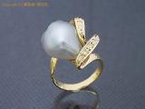 L17836 : K18YG パール ダイヤ 0.12ct #10.5 リング レセット 瀬戸質店【中古B】の詳細はこちらから