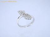 SO584 : K18WG ダイヤ 約 0.50ct リーフ リング #12 レセット 瀬戸質店【中古A】【IP】の詳細はこちらから