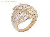 L17835 : 18KYG ダイヤ 約 2.00ct 約 1.00ct リング #13 レセット 瀬戸質店【中古A】【IP】の詳細はこちらから