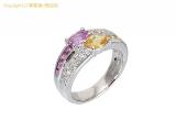 L17971 : Pt900 ピンクサファイア 約 0.88ct イエローサファイア 約 0.90ct ダイヤ 約 0.24ct リング #14 レセット 瀬戸質店【中古B】【IP】の詳細はこちらから