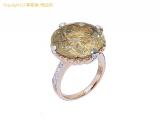 L18009 : Pt900/K18PG ルチルクォーツ 約 17.81ct ダイヤ 約 0.35ct リング #17 レセット 瀬戸質店【中古A】【IP】の詳細はこちらから
