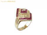 L18044 : K18YG ルビー 約1.52ct ダイヤ 約 0.19ct リング #14 レセット 瀬戸質店【中古A】【IP】の詳細はこちらから