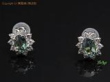 LZLE4909 : Pt900 緑色石 約0.20/0.20ct ダイヤ 約0.34/0.34ct ピアス 【中古】の詳細はこちらから