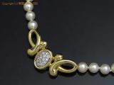 LZNG4483 : K18YG/PT900 ダイヤ 約 0.20ct パールネックレス レセット 瀬戸質店【中古A】の詳細はこちらから