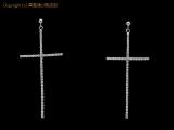 LZNG4494 : K18WG SV925 ダイヤ 約 0.20ct, 0.20ct クロスデザインピアス レセット 瀬戸質店【中古B】の詳細はこちらから