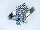 TM2004134 : PT900 プラチナ ダイヤモンド トリートブルー 花モチーフ リング D0.50ct 指輪 12号の詳細はこちらから