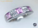 2007208 : K18 18金ホワイトゴールド ピンクサファイア ダイヤモンド リング サファイア0.78ct 指輪 11号の詳細はこちらから