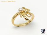 TM2007269 : MIKIMOTO ミキモト K18 18金イエローゴールド ベビーパール リボン リング 指輪 10号の詳細はこちらから
