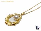 TM2008032 : MIKIMOTO ミキモト K18YG 18金イエローゴールド アコヤパール ネックレス 7.3mm 6.2gの詳細はこちらから