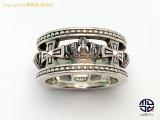 TM2008085 : Justin Davis ジャスティンデイビス SV925 シルバーMEDIEVAL WEDDING BAND クラウン リング 指輪 16.5号の詳細はこちらから