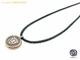TM2008164 : GUCCI グッチ SV925 シルバー 黒レザー チョーカー クレスト ネックレス チャームの詳細はこちらから