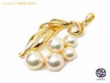TM2012012 : MIKIMOTO ミキモト K18 18金イエローゴールド アコヤパール ペンダント チャーム 3.6gの詳細はこちらから