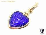 TM2103139 : Pomellato ポメラート 18KT 18金イエローゴールド ハート ガラス ペンダント チャームの詳細はこちらから