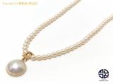 TM2105150 : TASAKI 田崎 タサキ K18 18金イエローゴールド SV シルバー マベパール 淡水パール 真珠 ネックレス アクセサリーの詳細はこちらから