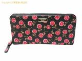 SA5C0094 : kate spade ケイトスペード コーティングキャンバス フラワープリント ラウンドファスナー長財布 WLRU5058 ブラックの詳細はこちらから