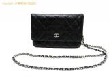 SA530206 : シャネル CHANEL ラムスキン マトラッセ チェーンショルダー付財布 チェーンウォレット A33814 ブラック シルバー金具の詳細はこちらから
