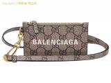 SA531041 : グッチxバレンシアガ GUCCIxBALENCIAGA ザハッカープロジェクト GGスプリーム ジップカードケース コインケース/カードケース ストラップ付 681706の詳細はこちらから