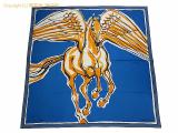 SA531165 : エルメス HERMES カシミヤ/シルク ショール140/カレジェアン140 ペガサスのように自由に ブルーコバルト/ブランの詳細はこちらから