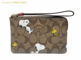 SA532414 : コーチ COACHxPEANUTS シグネチャー コーナージップ リストレットポーチ ミニポーチ スヌーピー ウッドストック CF214の詳細はこちらから