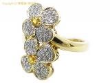 SA72651 : K18 シトリン/ダイヤリング 0.27ct D0.66ct 14.5号 8.0gの詳細はこちらから