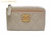 SA532446 : シャネル CHANEL キャビアスキン マトラッセ L字ファスナー フラグメントケース/コインケース/カードケース AP4478 ベージュ/オレンジ ゴールド金具の詳細はこちらから