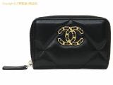 SA532486 : シャネル CHANEL ラムスキン CHANEL19 コインケース/カードケース AP0949 ブラック ゴールド金具の詳細はこちらから
