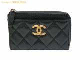 SA532512 : シャネル CHANEL キャビアスキン マトラッセ L字ファスナー フラグメントケース/コインケース/カードケース AP4478 ブラック ゴールド金具の詳細はこちらから