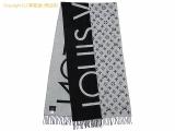 SA532261 : ルイ・ヴィトン LOUIS VUITTON カシミヤ マフラー エシャルプ・LVスプリット M70924 ブラック/グレーの詳細はこちらから