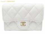 SA532803 : �V���l�� CHANEL �L���r�A�X�L�� �}�g���b�Z  CC�}�[�N �J�[�h�P�[�X/�R�C���P�[�X AP4096 �z���C�g �S�[���h����̏ڍׂ͂����炩��