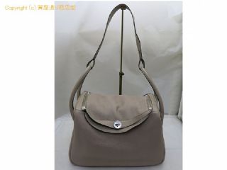 エルメス リンディ34 エトープ系xシルバー金具 □K刻印 【 OA712840 】の基本紹介画像