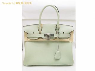 エルメス バーキン エルメス バーキン30 グリネヴェXパラジウム金具 トゴ B刻印 新品 【 OA217704 】の基本紹介画像