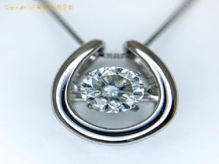 DANCING STONE ダンシングストーン クロスフォー PT900 850 プラチナ ダイヤモンド 1.012ct ネックレス NC 45cm 鑑別書付き 【 TM2004089 】の基本紹介画像