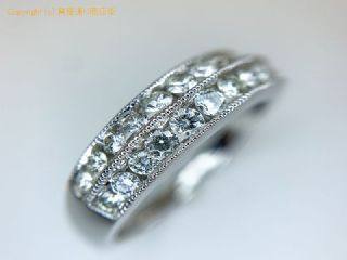 K18WG 18金ホワイトゴールド ダイヤモンド リング 指輪 19号 【 TM2004100 】の基本紹介画像