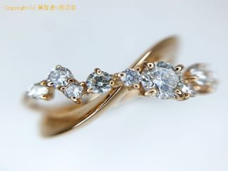 K18PG 18金ピンクゴールド ダイヤモンド リング ダイヤ0.22ct 指輪 12号 【 TM2004102 】の基本紹介画像