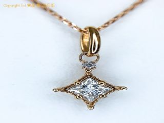 K18 18金ピンクゴールド CEREY EXCELLENT ダイヤモンド ネックレス D0.224ct 45cm F-SI2(NONE) 鑑定書付 【 TM2005056 】の基本紹介画像