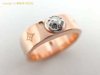 LOUIS VUITTON ルイヴィトン バーグ ナノグラム ピンクゴールド リング M00213 Sサイズ(約9号) 指輪 【 TM2005125 】の基本紹介画像