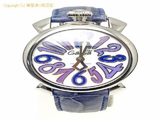 GaGa MILANO ガガミラノ マヌアーレ40 シェル文字盤 腕時計 クオーツ QZ 【 TM1911050 】の基本紹介画像