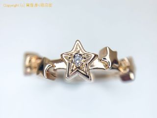 スタージュエリー STAR JEWERLY スタージュエリー K18 18金ピンクゴールド ダイヤ リング 指輪 8号 【 TM2006051 】の基本紹介画像