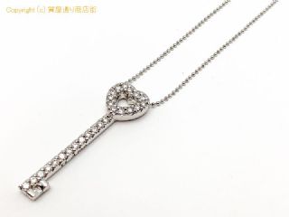 ポンテ ヴェキオ Ponte Vecchio ポンテヴェキオ K18WG 18金ホワイトゴールド ダイヤモンド ハートキー Ti Amo ネックレス D0.51ct 【 TM2006086 】の基本紹介画像