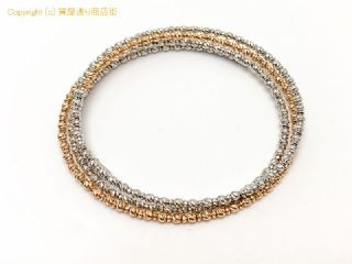 K18 18金 ワイヤー ブレスレット バングル 5.5g 【 TM2007027 】の基本紹介画像