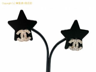 シャネル CHANEL シャネル ラインストーン ココマーク A12W ピアス 【 TM2007074 】の基本紹介画像