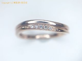 4℃ 4℃ ヨンドシー K10 10金ピンクゴールド ダイヤモンド リング 指輪 8号 【 TM2007091 】の基本紹介画像