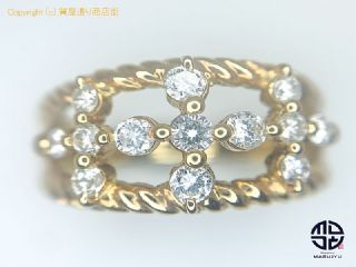 K18 18金イエローゴールド ダイヤモンド リング 指輪 12号 【 TM1907033 】の基本紹介画像