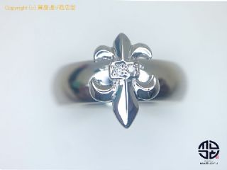 Justin Davis ジャスティンデイビス K18 18金ホワイトゴールド 剣モチーフ ダイヤモンド リング 指輪 11号 【 TM2008035 】の基本紹介画像