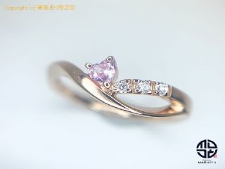 4℃ 4℃ ヨンドシー K18 18金ピンクゴールド トルマリン ダイヤモンド リング 指輪 10号 【 TM2008094 】の基本紹介画像