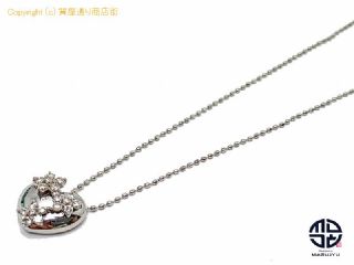 Sirena Azzurro セイレーンアズーロ K18 18金ホワイトゴールド ハート ダイヤモンド ネックレス 【 TM2008168 】の基本紹介画像