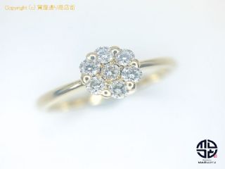 K18 18金イエローゴールド ダイヤモンド リング D0.20ct 指輪 10号 【 TM2008189 】の基本紹介画像
