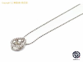 K18WG 18金ホワイトゴールド ダイヤモンド 0.22ct 0.10ct ネックレス NC 45cm 【 TM2009006 】の基本紹介画像
